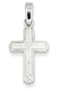 Sterling Silver Polished Cross Pendant