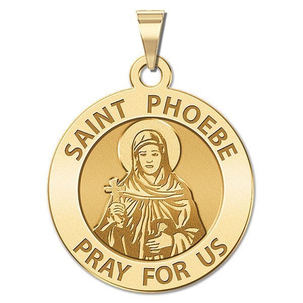 Saint Phoebe Religious Medal "Round EXCLUSIVE"