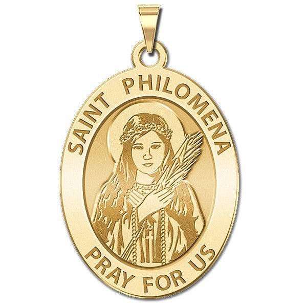 Saint Philomena Oval Religious Medal