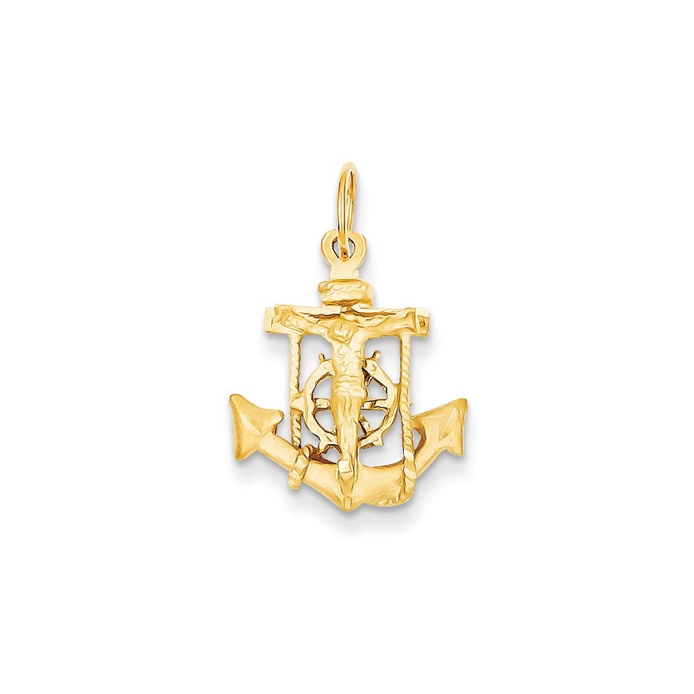 14k Mariners Crucifix Pendant