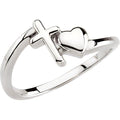 Cross & Heart Chastity Ring