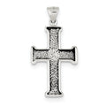 Sterling Silver Antiqued Cross Pendant