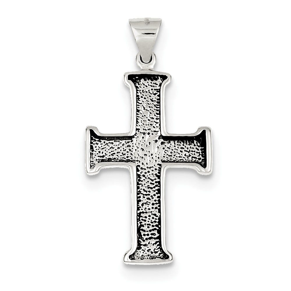 Sterling Silver Antiqued Cross Pendant