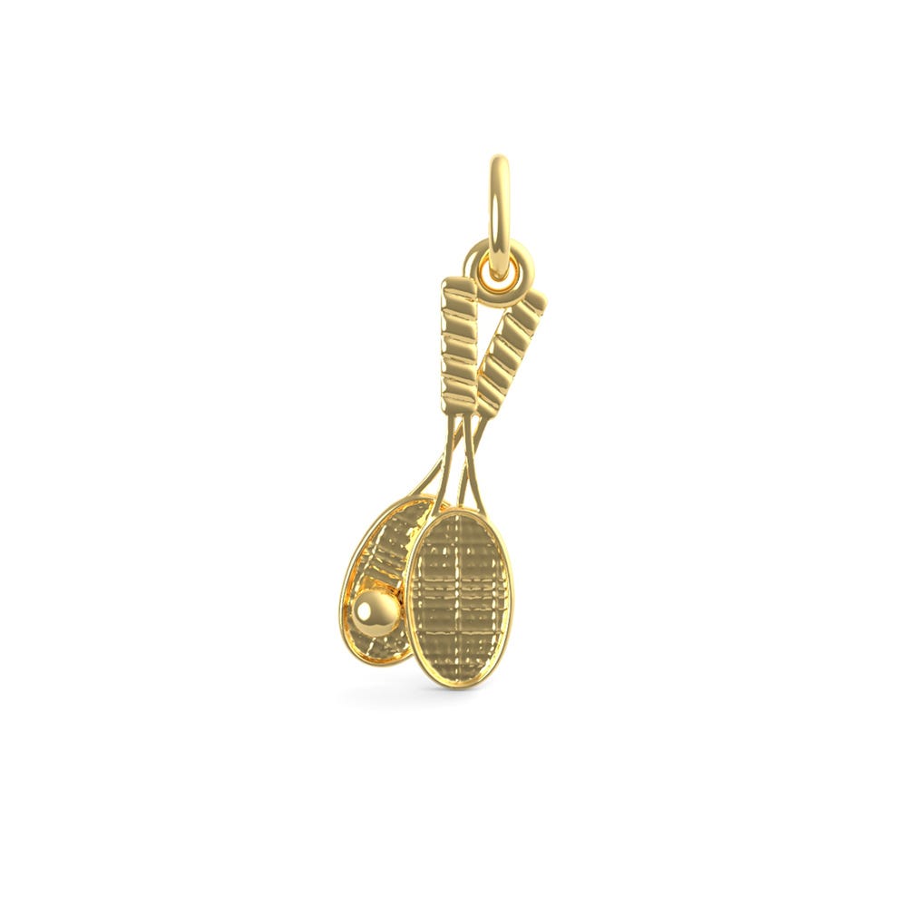 Tennis Racquet Pair Charm