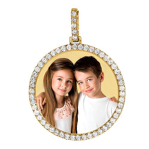 Large Diamond Round Pendant