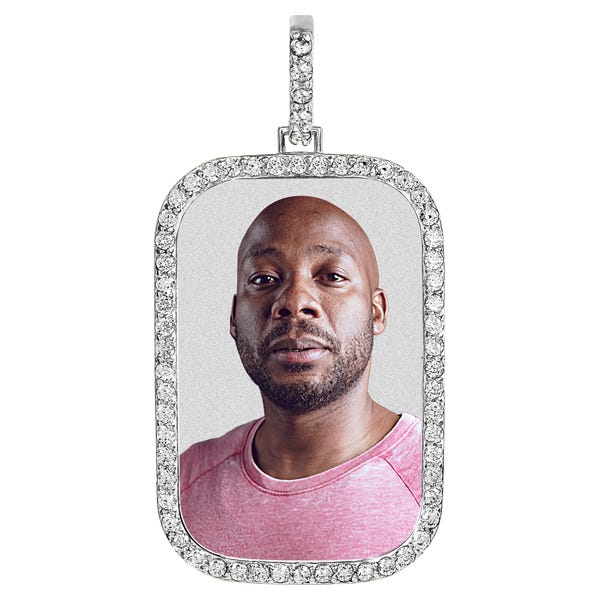 Diamond Rectangle Pendant