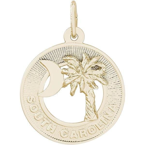 Palmetto Crescent Moon Engravable