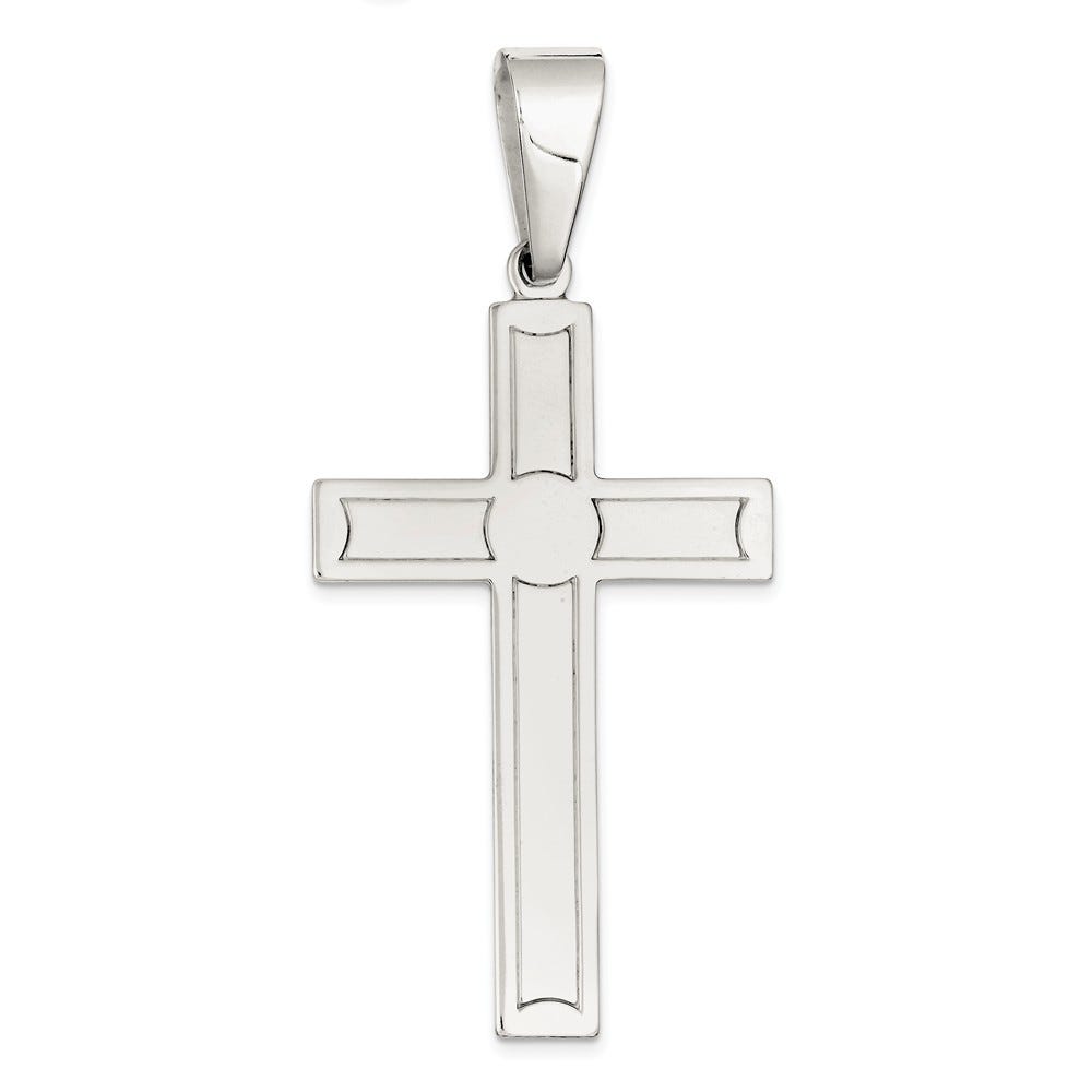 Sterling Silver Polished Cross Pendant