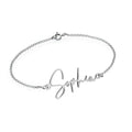 Exclusive Personalized Modern Script Name Anklet / Ankle Bracelet - Adjustable Size