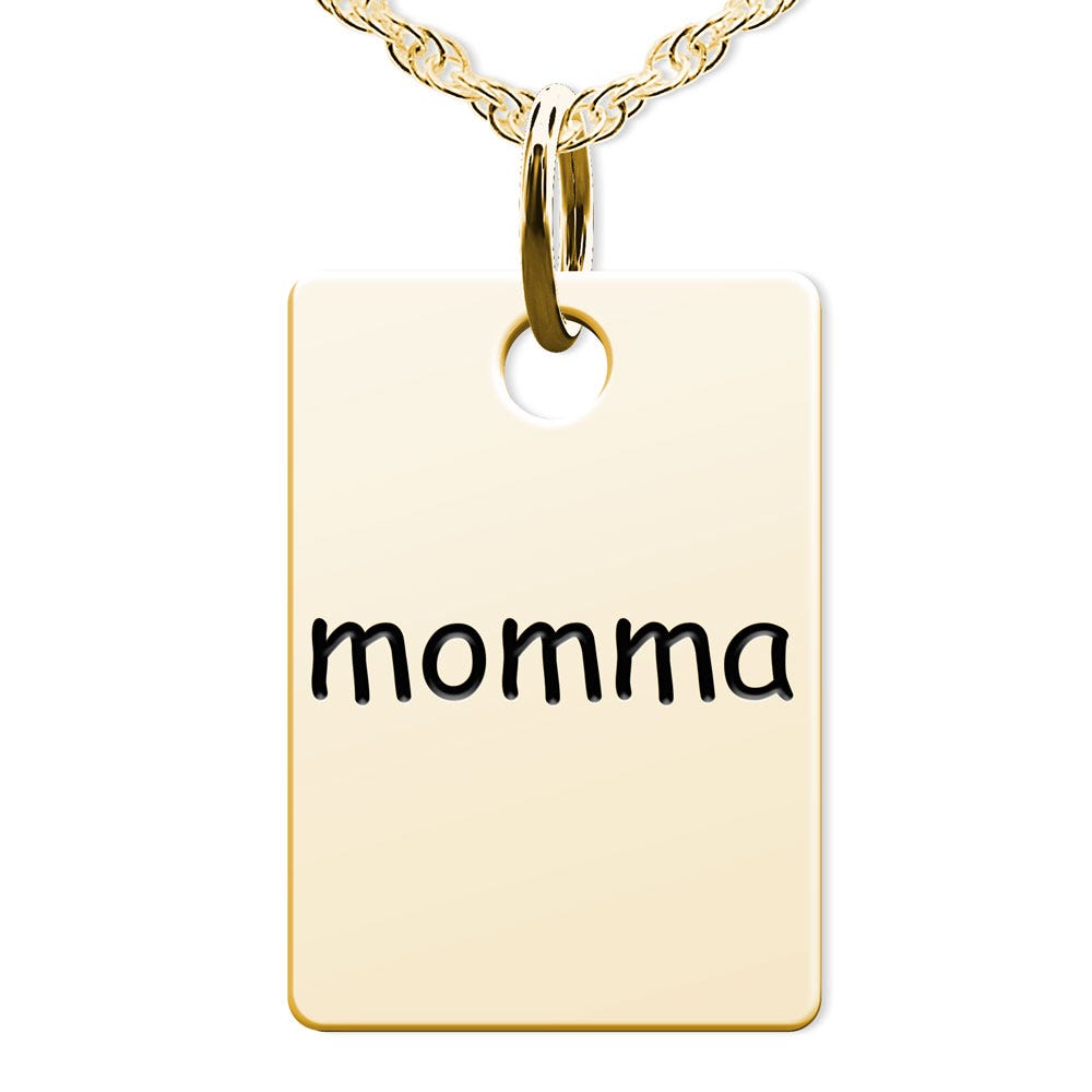 Momma Rectangle Shaped Charm