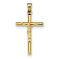 10k Hollow Crucifix Pendant