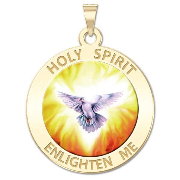 Holy Spirit Religious Medal  "Color EXCLUSIVE"