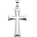 14K White Gold CROSS PENDANT