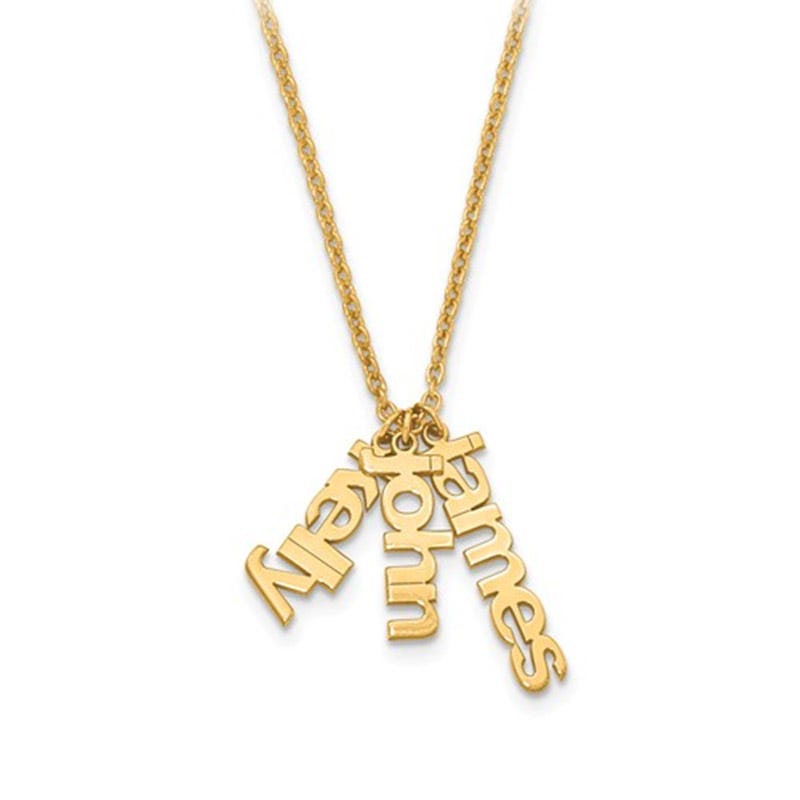 Mother's Name Necklace with up to 4 Childrens Names & Chain Included