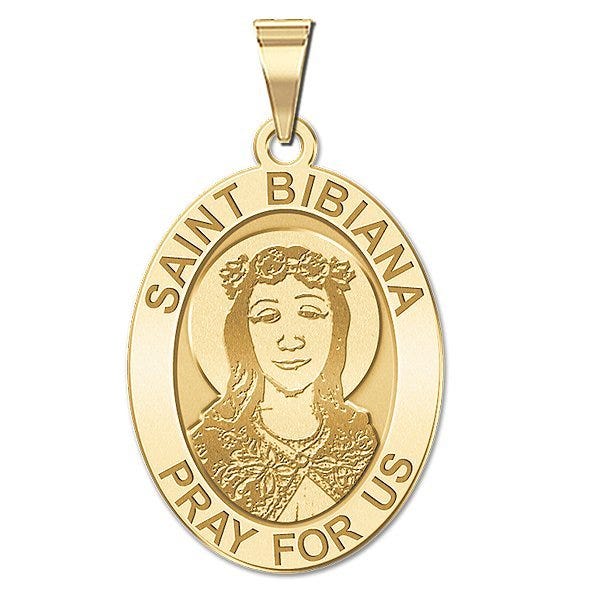 Saint Bibiana Medal - Oval