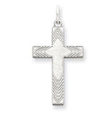 Sterling Silver Laser Designed Cross Pendant