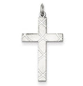 Sterling Silver Laser Designed Cross Pendant
