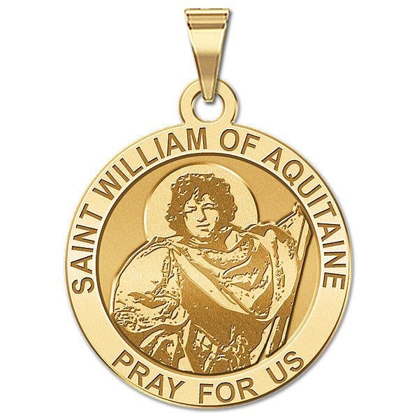 Saint William of Aquitaine Religious Medal