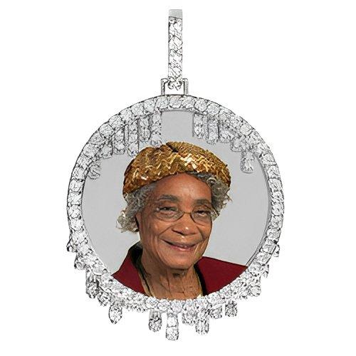 Teardrop Round Diamond Pendant Jewelry