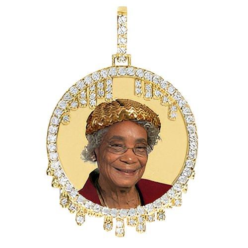 Teardrop Round Diamond Pendant Jewelry