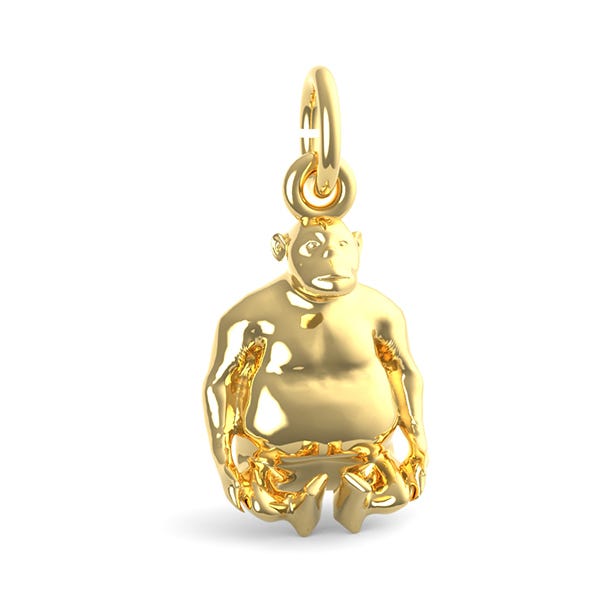 Sitting Monkey Charm
