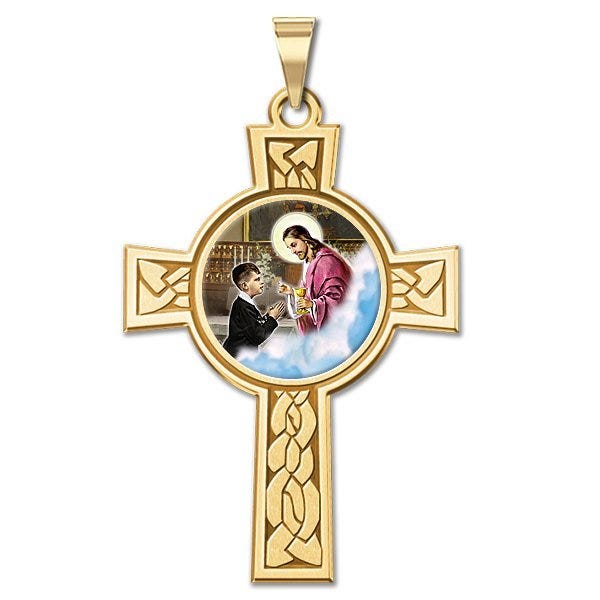 First Holy Communion  Cross Medal  "Color EXCLUSIVE"