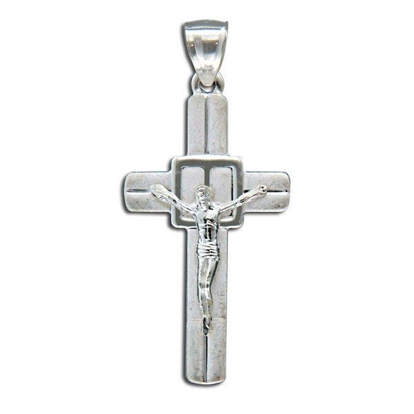 Sterling Silver Crucifix Cross Pendant