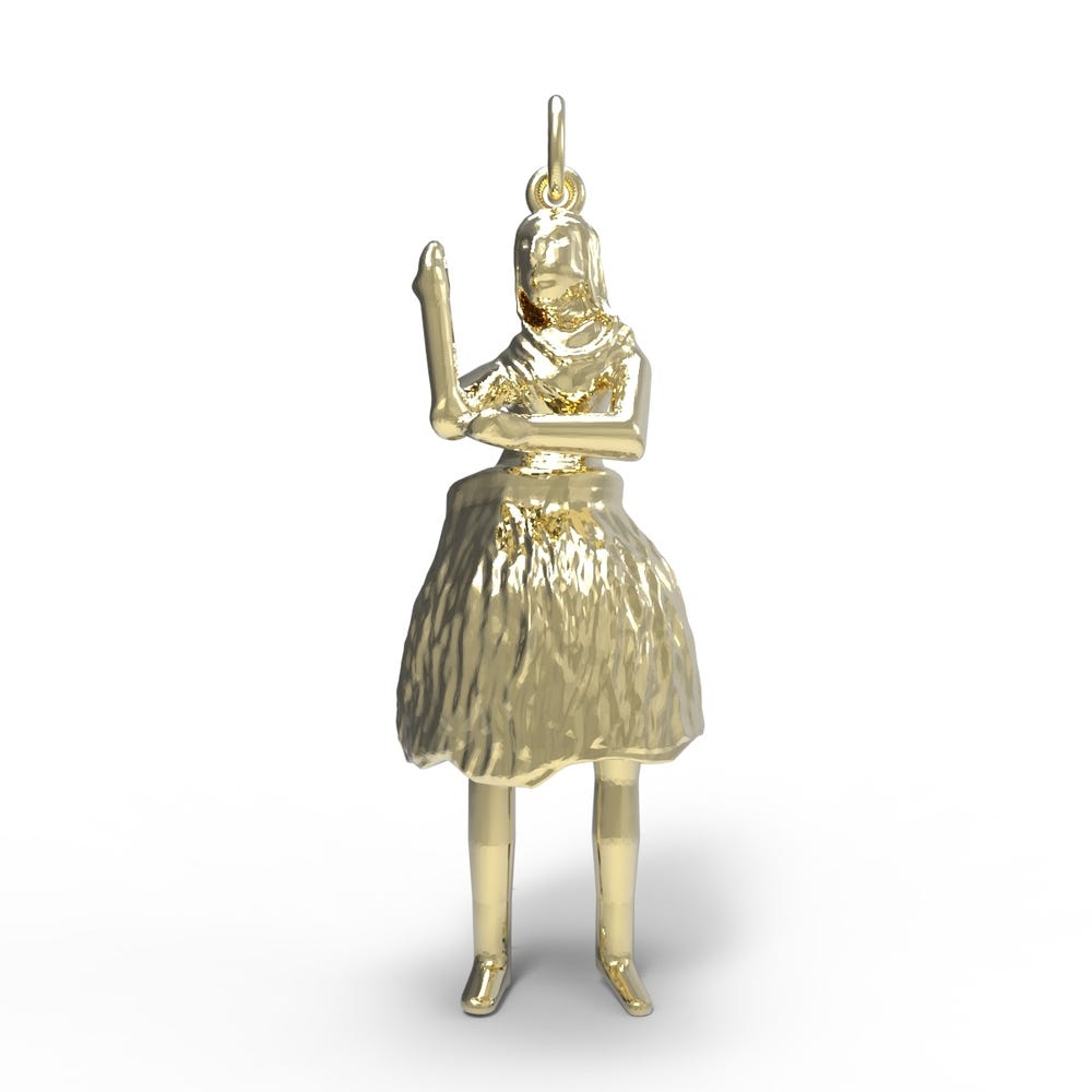Hula Dancer Charm