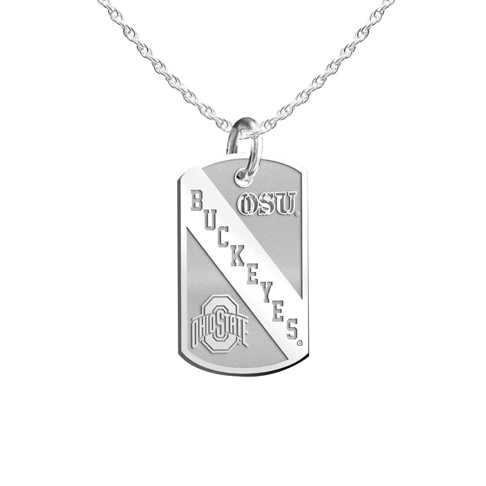 Ohio State University Buckeyes Dog Tag Necklace