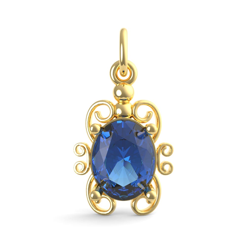 Filigree September Stone Charm(4764-009)