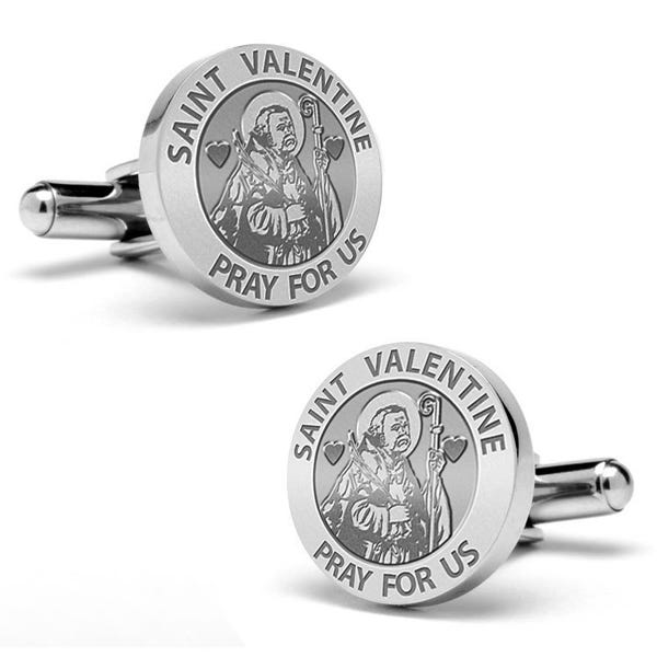 Saint Valentine Stainless Steel Cufflinks