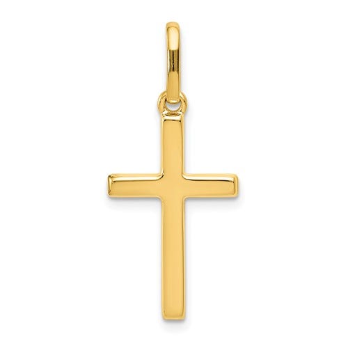 14k Hollow Cross Pendant