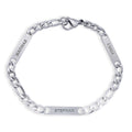 Men's Figaro Personalized Name ID Bracelet