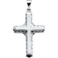 14K White Gold CROSS PENDANT