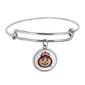 Ohio State University Expandable Bracelet with Brutus Charm