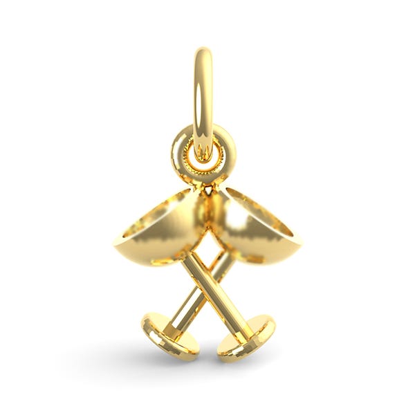 Champagne Glasses Charm 1145