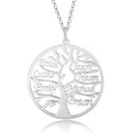 Personalized Family Tree Pendant with up to 7 Names