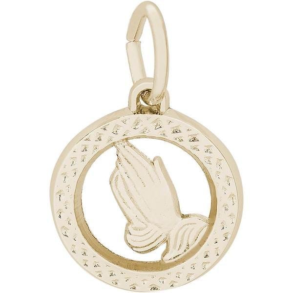 Small Praying Hands Open Disc