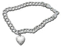 Silver Heart Locket Bracelet