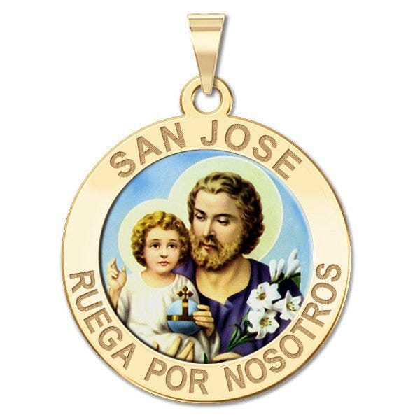San Jose Round Religious Color Medal "EXCLUSIVE"