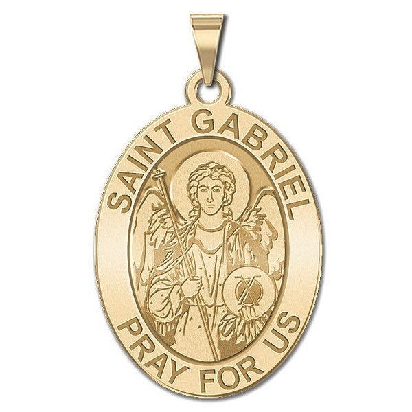 Saint Gabriel Oval Religious Medal
