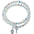 Swarovski Crystal Wrap Rosary Bracelet - Sterling Silver