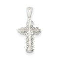 Sterling Silver Budded Cross Pendant