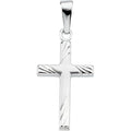 14K White Gold CROSS PENDANT