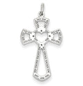 Sterling Silver Laser Designed Cross Pendant