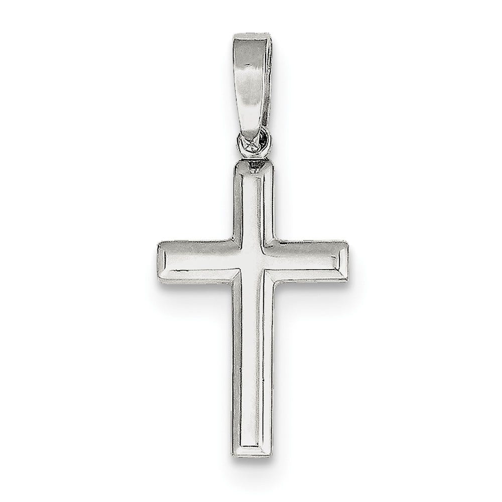 Sterling Silver Polished Cross Pendant