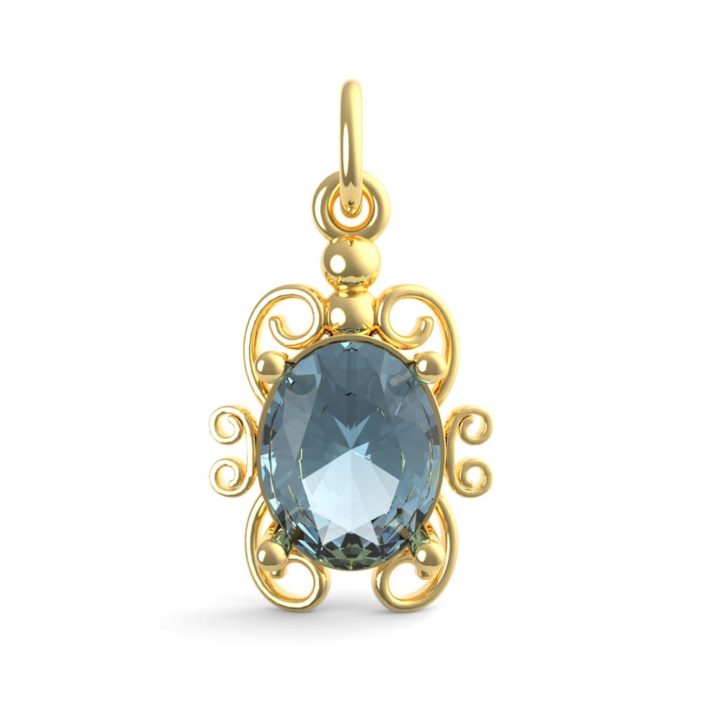 Filigree December Stone Charm(4764-012)