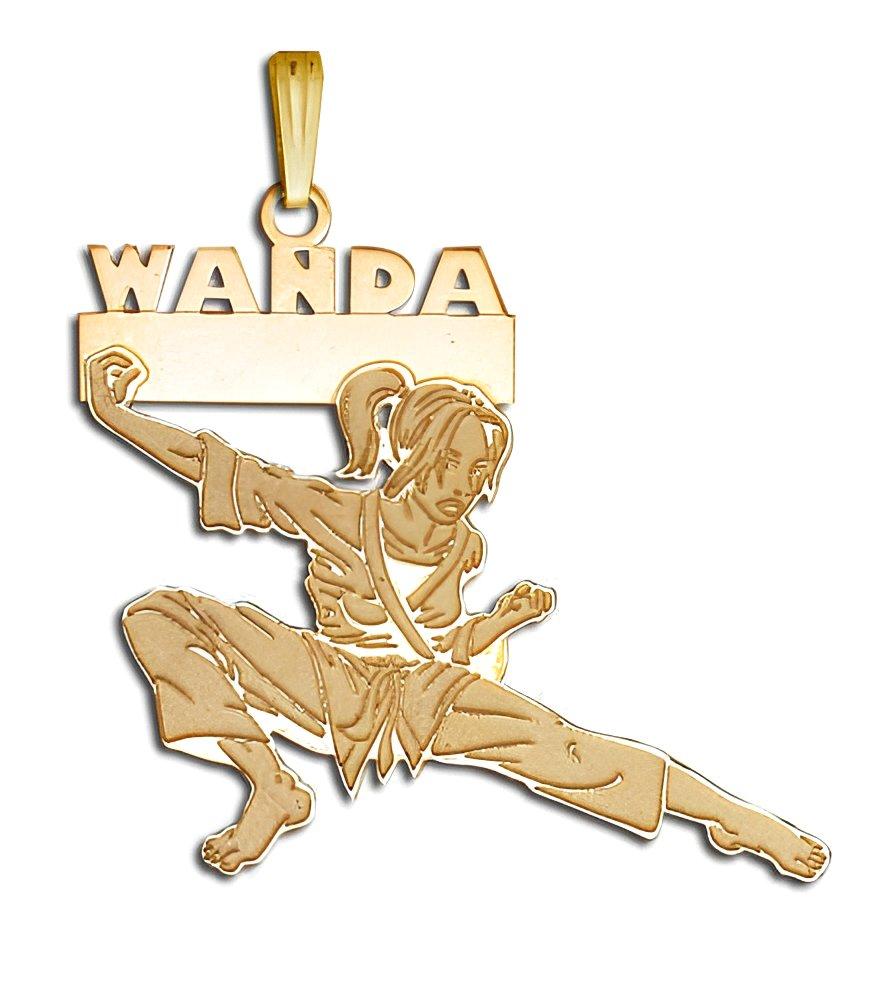 Custom Martial Arts Female Charm or Pendant