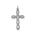 Sterling Silver Laser Designed Cross Pendant
