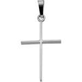 14K  White Gold CROSS PENDANT